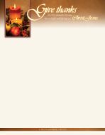 Thanksgiving - Give Thanks in Every Situation - 1 Thess. 5:18 (CEB) - Pkg 100 - Letterhead