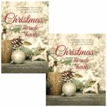 Christmas Bulletin - Christmas shine its miracle in our hearts  (multiple size options)