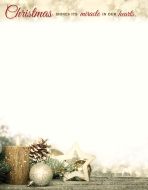 Christmas Letterhead - Christmas shines its miracle