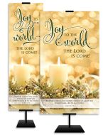 Christmas-Joy to the World; Luke 2:10 (KJV)-Banner