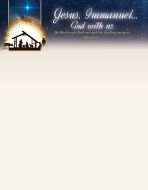 Christmas-Jesus Immanuel; John 1:14 (NIV)-Pkg 100-Letterhead