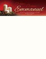 Christmas – O Come, O Come, Emmanuel – Isa 25:9 (KJV) – Pkg 100 – Letterhead