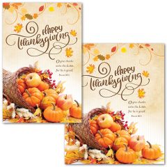 Thanksgiving - O give thanks - Bulletin - Multiple Sizes