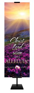 Easter – Christ the Lord Is Risen Today – 2'x 6' Fabric Banner