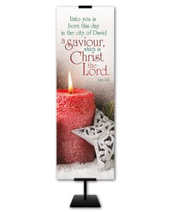Christmas - A Saviour, Christ the Lord - 2' x 6' Vinyl Banner