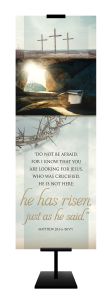 *Banner | 2 x 6 | Fabric | Easter | He has Risen