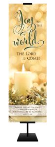 Christmas-Joy to the World; Luke 2:10 (KJV)-Banner