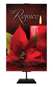 Christmas-Rejoice; Luke 2:11 (KJV)-Banner - 3' x 5' Fabric