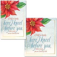 Christmas - Poinsettia - Bulletin - Multiple Sizes