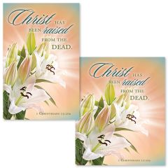 Easter - Christ has been raised from the dead, 1 Cor.15:20a (CEB) - Pkg 100 - Standard Bulletin