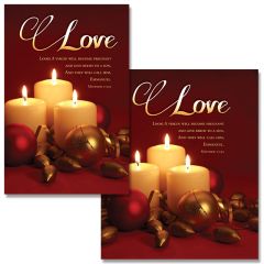 Advent - Love - Call him Emmanuel, Matthew 1:23a (CEB) - Pkg 100 - Bulletin - Multiple Sizes