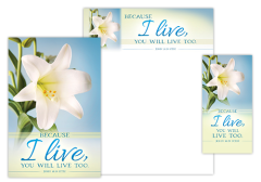 Easter – Because I Live, John 14:19 (CEB) – Matching Set