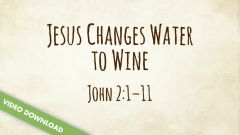 Inspire! Video Download - Jesus Changes Water to Wine (John 2:1-11)