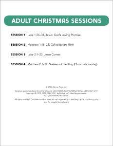 Adult Advent Christmas Packet