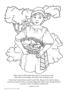 Printable - Coloring Page | Jesus and His Friends Page 12