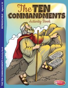 Printable - Coloring & Activity Book | (8-10) The Ten Commandments 