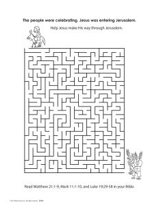 Printable - Coloring & Activity Page | (8-10) Jesus Has Risen| Maze 