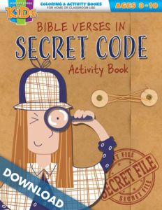 Bible Verses in Secret Code (8-10) - Digital Download