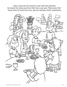 Printable - Coloring Activity Page | Easter | (5-7) An Easter Promise | The Last Supper 