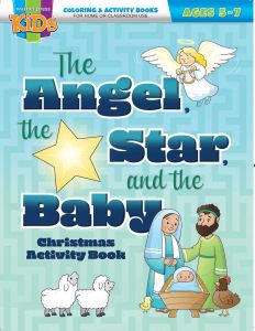Printable - Coloring Activity Book | (5-7) The Angel, the Star, and the Baby  