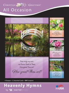 All Occasion - Heavenly Hymns, (KJV) - Box of 12 - Assorted Boxed Greeting Cards