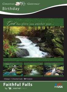 Birthday - Faithful Falls - NIV - Box of 12 - Assorted Boxed Greeting Cards