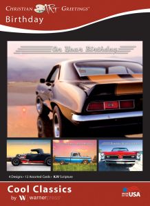 Birthday - Cool Classics - KJV - Box of 12 - Assorted Boxed Greeting Cards