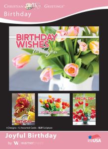 Birthday - Joyful Birthday - KJV - Box of 12 - Assorted Boxed Greeting Cards