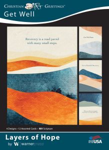 Get Well - Layers of Hope - NIV - Box of 12 - Assorted Boxed Greeting Cards