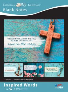 Blank Notes - Inspired Words, (KJV) - Box of 12 - Assorted Boxed Greeting Cards