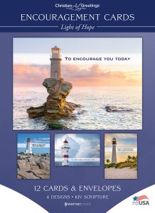 Encouragement - Light of Hope - KJV - Box of 12 - Assorted Boxed Greeting Cards