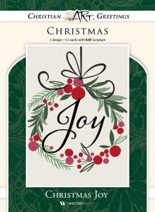 Christmas - Joy, Luke 2:10 (KJV) - Box of 12 - Boxed Greeting Cards