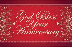 Postcard - Anniversary, God Bless Your Anniversary
