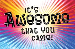 Postcard - It's Awesome that you came!