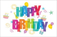 (pkg 25) Postcard - Happy Birthday