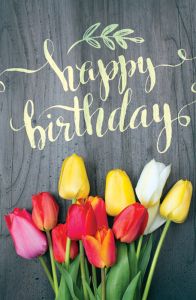 (pkg 25) Postcard - Happy Birthday