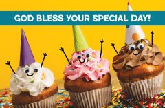 Birthday Postcard – Adults – God Bless Your Special Day! – Numbers 6:24 (NIV) - Pkg of 25