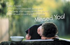 Postcard - Missed You!