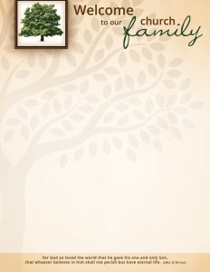 Letterhead - Welcome to the Church Family
