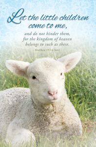 Baby Dedication Standard Bulletin - Let the little children come to me