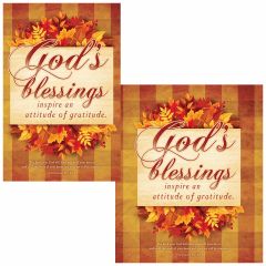 Thanksgiving Bulletin / God's Blessing  (multiple size options)