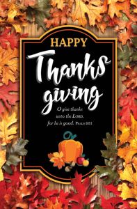 Thanksgiving Standard Bulletin - Happy Thanksgiving