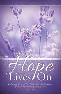 Funeral Standard Bulletin - Hope Lives On