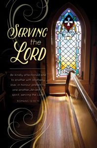 Usher Standard Bulletin - Serving the Lord