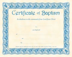 Baptism Certificate - Parchment