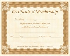 Membership Certificate - Parchment
