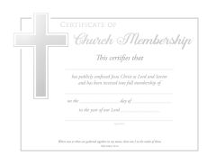 Membership Certificate - Premium, Silver Foil Embossed