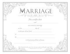 Marriage Certificate - Premium, Silver Foil Embossed