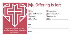 General - My Offering is for:, Deuteronomy 16:17, (KJV) - Pkg 100 - Value Offering Envelope