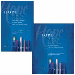 Advent Bulletin "Hope" (multiple size options)
